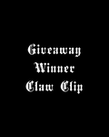 Giveaway Winner Claw Clip (Killer)