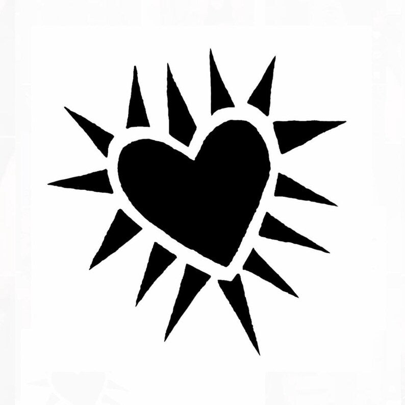 Black spikey heart 